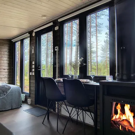 샬레 Visit Lapelland - Riverside Village With A Nature View, Fireplace, Sauna, Kitchen *