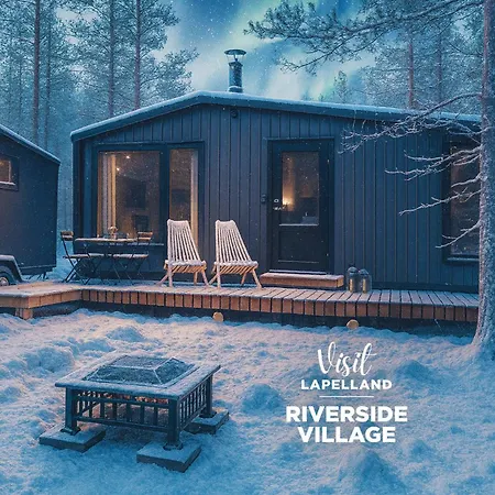 Visit Lapelland - Riverside Village With A Nature View, Fireplace, Sauna, Kitchen