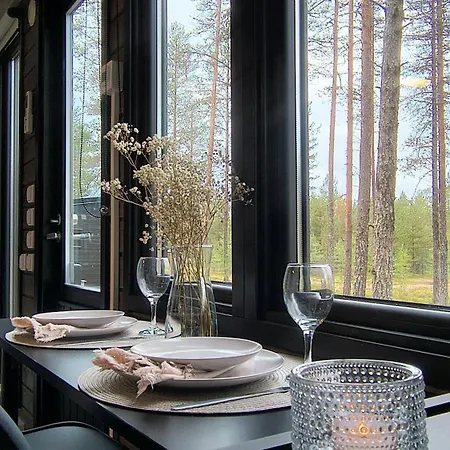 Visit Lapelland - Riverside Village With A Nature View, Fireplace, Sauna, Kitchen Äkäslompolo