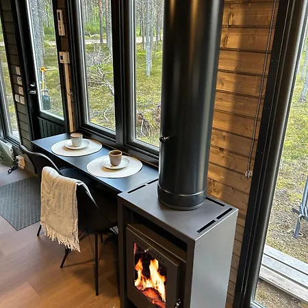 Visit Lapelland - Riverside Village With A Nature View, Fireplace, Sauna, Kitchen
